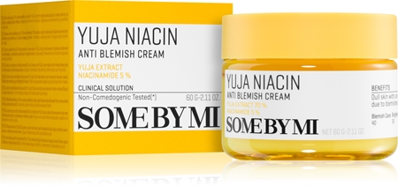 Some By Mi Yuja Niacin Anti Blemish Cream hidratáló és élénkítő arckrém a hiperpigmentációs bőrre