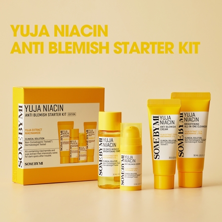 Some By Mi Yuja Niacin Anti Blemish Starter Kit Travel Set to even out skin tone