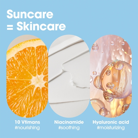 Some By Mi V10 Hyal Air Fit Sunscreen crème légère protectrice visage SPF 50+