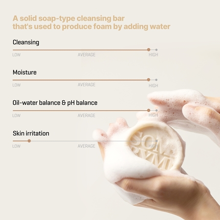 Some By Mi Lacto Soy Low Ph Morning Cleansing Bar savon doux nettoyant peaux sensibles