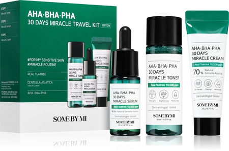 Some By Mi AHA∙BHA∙PHA 30 Days Miracle Travel Kit Ceļojuma komplekts problemātiskai ādai ar noslieci uz akni
