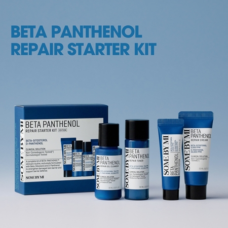 Some By Mi Beta Panthenol Repair Starter Kit set to soothe and strengthen sensitive skin