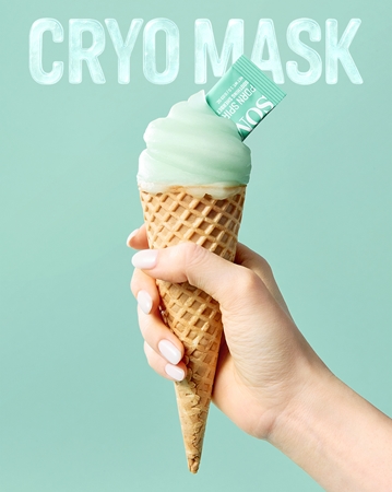 Some By Mi PDRN Spirulina Soothing Sherbet Mask Soothing Face Mask with cooling effect