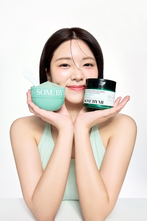 Some By Mi PDRN Spirulina Soothing Sherbet Mask Soothing Face Mask with cooling effect