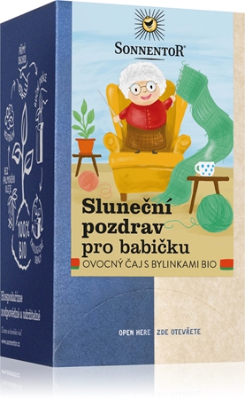 SONNENTOR Slnečný pozdrav pre babku porciovaný čaj v BIO kvalite