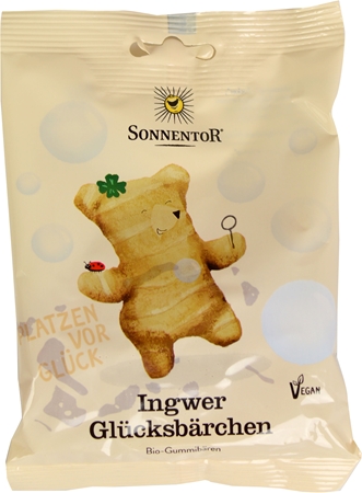 SONNENTOR Ingwer Glücksbärchen vegan želé bonbóny se zázvorem