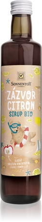 SONNENTOR Zázvor Citron sirup BIO sirup