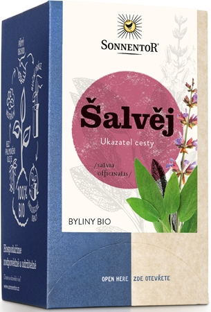 SONNENTOR Šalvěj BIO bylinný čaj dvoukomorový sáček