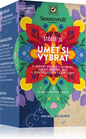 SONNENTOR Štěstí je® Umět si vybrat BIO čaj dvoukomorový sáček