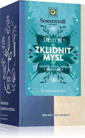 SONNENTOR Štěstí je® zklidnit mysl BIO bylinný čaj dvoukomorový sáček