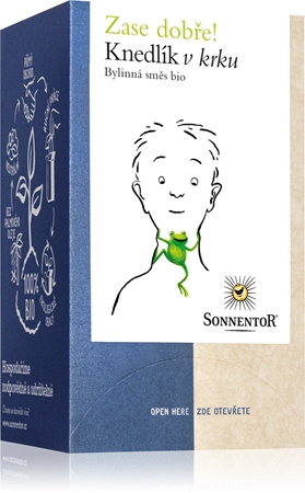 SONNENTOR Knedlík v krku BIO bylinný čaj dvoukomorový sáček