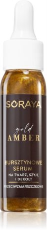 Soraya Gold Amber serum przeciw zmarszczkom do twarzy, szyi i dekoltu
