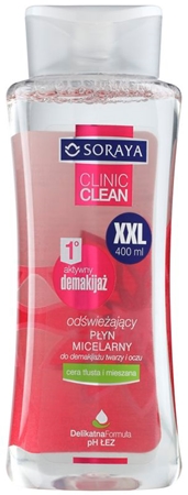 Soraya Clinic Clean osviežujúca micelárna voda pre mastnú a zmiešanú pleť