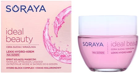 Soraya Ideal Beauty lekki krem nawilżający do skóry suchej i wrażliwej