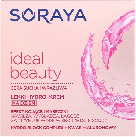 Soraya Ideal Beauty lekki krem nawilżający do skóry suchej i wrażliwej