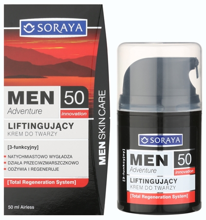 Soraya MEN Adventure 50+ crema con efecto lifting para hombre