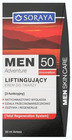 Soraya MEN Adventure 50+ crema con efecto lifting para hombre