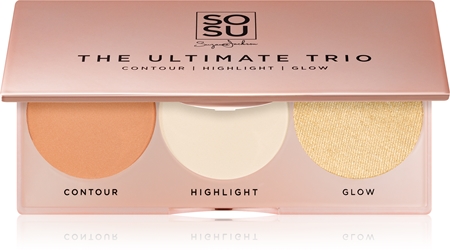 SOSU Cosmetics The Ultimate Trio Bronzer og highlighter