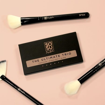 SOSU Cosmetics The Ultimate Trio Bronzer og highlighter