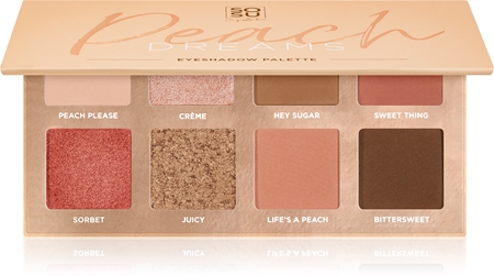 SOSU Cosmetics Peach Dreams paleta očních stínů 8 barev