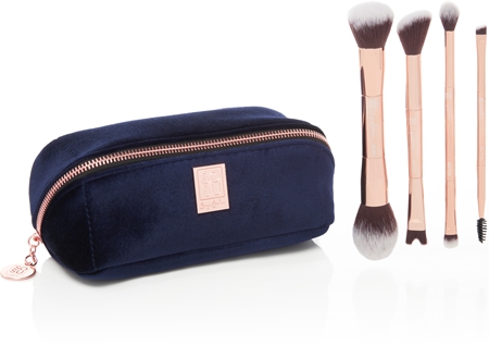 SOSU Cosmetics Limited Edition Dual-Ended Luxury Brush Collection brush set with pouch