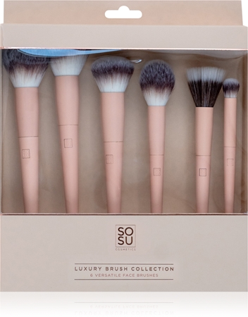 SOSU Cosmetics Luxury Brush Face Collection sada štětců na obličej