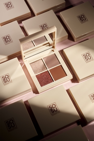 SOSU Cosmetics Eyeshadow Quad akių šešėlių paletė