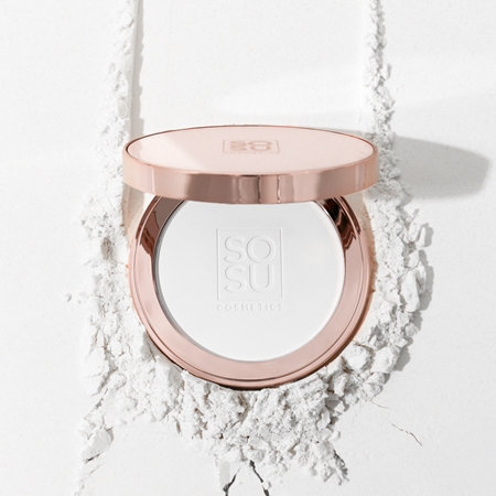 SOSU Cosmetics Sheer Silk Pressed Powder Transparent pulver