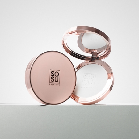 SOSU Cosmetics Sheer Silk Pressed Powder Transparent pulver