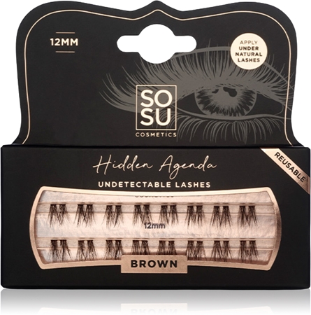SOSU Cosmetics Hidden Agenda Undetectable Lashes faux-cils individuels sans nœud