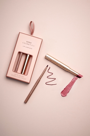SOSU Cosmetics Lip Luxe Duo Geschenkset für Lippen Farbton Pink