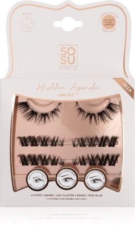 SOSU Cosmetics Hidden Agenda Lash Kit Lösögonfransar