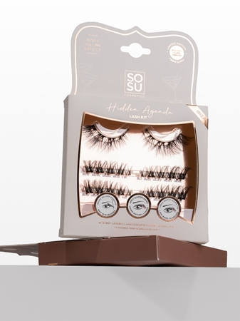 SOSU Cosmetics Hidden Agenda Lash Kit Lösögonfransar