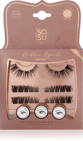SOSU Cosmetics Hidden Agenda Lash Kit Lösögonfransar