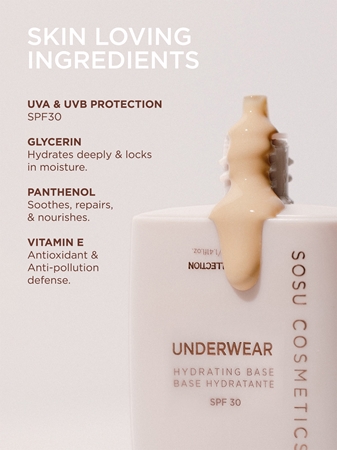 SOSU Cosmetics Underwear Hydrating Base Primer with moisturising effect