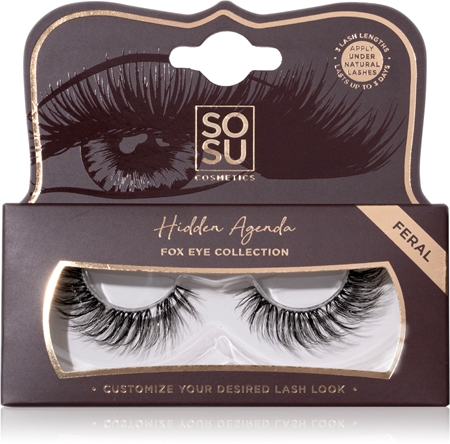 SOSU Cosmetics Hidden Agenda Fox Eye Collection False Eyelashes