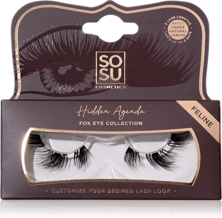 SOSU Cosmetics Hidden Agenda Fox Eye Collection False Eyelashes