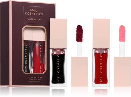 SOSU Cosmetics Lavish Lip Duo gift set for lips