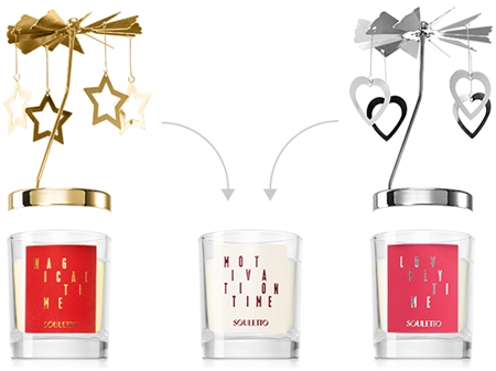 Souletto Motivation Time Pink Pepper & Lime bougie parfumée compatible avec un carrousel