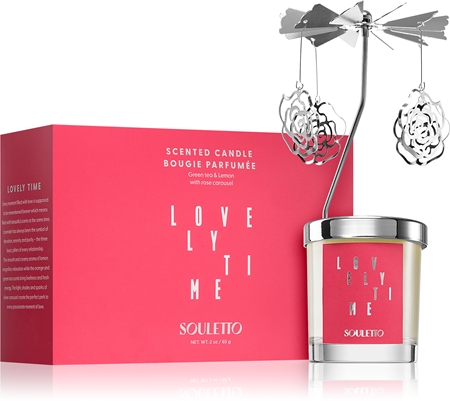 Souletto Lovely Time Green Tea & Lemon portacandele rotante