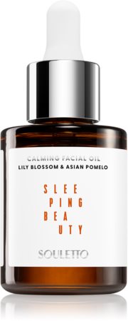 Souletto Lily Blossom & Asian Pomelo Calming Facial Oil huile nourrissante visage pour la nuit
