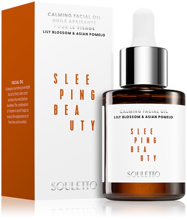 Souletto Lily Blossom & Asian Pomelo Calming Facial Oil Närande ansiktsolja Närande för natten