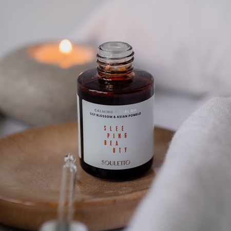 Souletto Lily Blossom & Asian Pomelo Calming Facial Oil Närande ansiktsolja Närande för natten