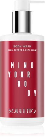 Souletto Pink Pepper & Rice Milk Body Wash Afslappende bruse gel