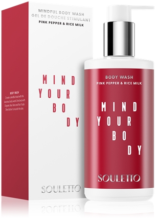 Souletto Pink Pepper & Rice Milk Body Wash relaxační sprchový gel