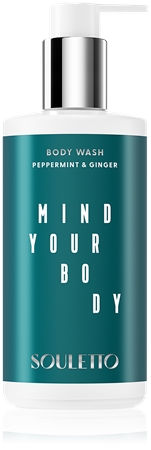 Souletto Peppermint & Ginger Body Wash relaxační sprchový gel