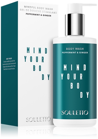 Souletto Peppermint & Ginger Body Wash relaxační sprchový gel