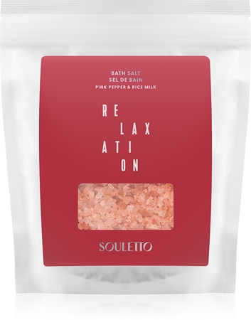 Souletto Pink Pepper & Rice Milk Bath Salt saruri de baie