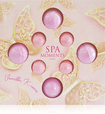 Spa Moments Vanilla Kisses šumivé koule do koupele