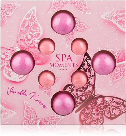Spa Moments Vanilla Kisses šumivé koule do koupele